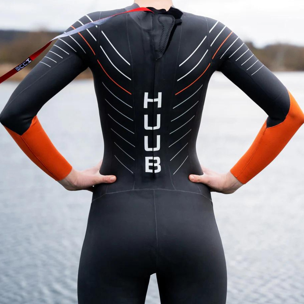 2026 Huub Womens Araya Swim Wetsuit ARAYAW - Black / Orange